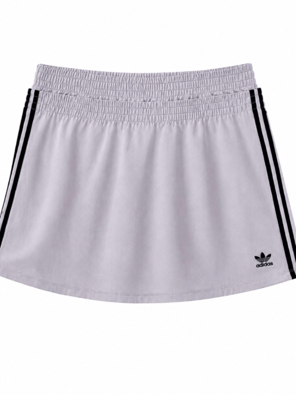 Adidas Originals 3-Stripes Mini Skirt Gray Lilac Women’s 1X NWOT
